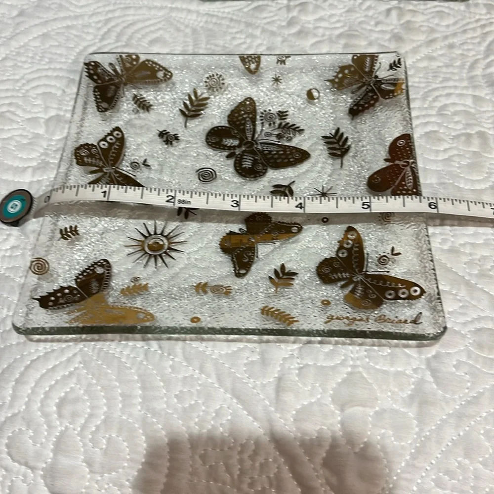 Set of four Georges‎ Briard square plates
